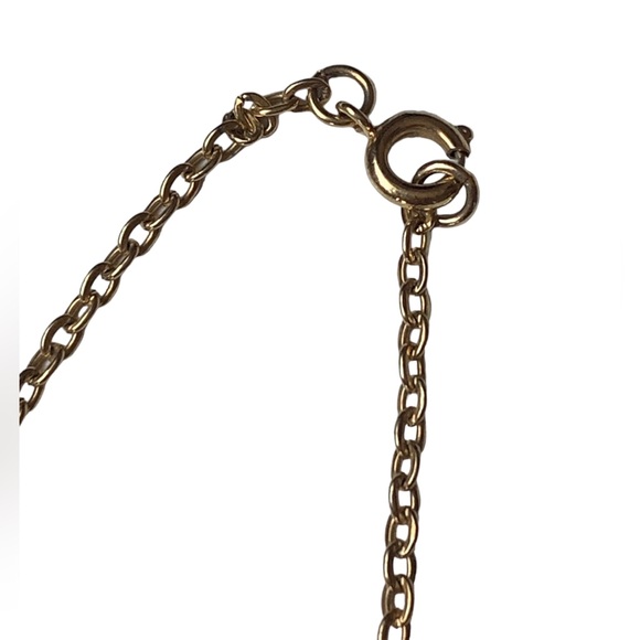 Gold Plated Geometric Diamond Shaped Necklace Woman’s Jewelry Gorgeous!! - Picture 6 of 7